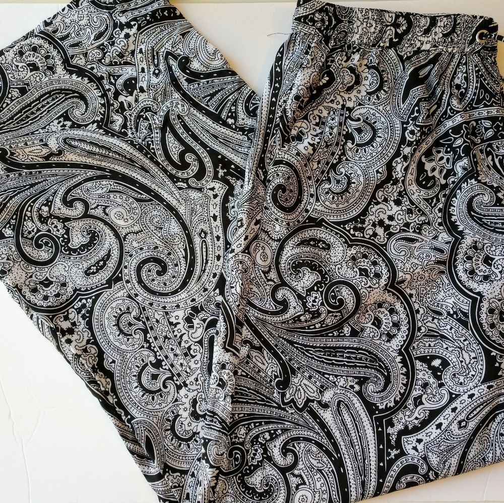 Printed Drawstring Michael Kors Size 10 Pants